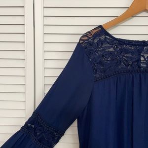 Whimsical navy dress